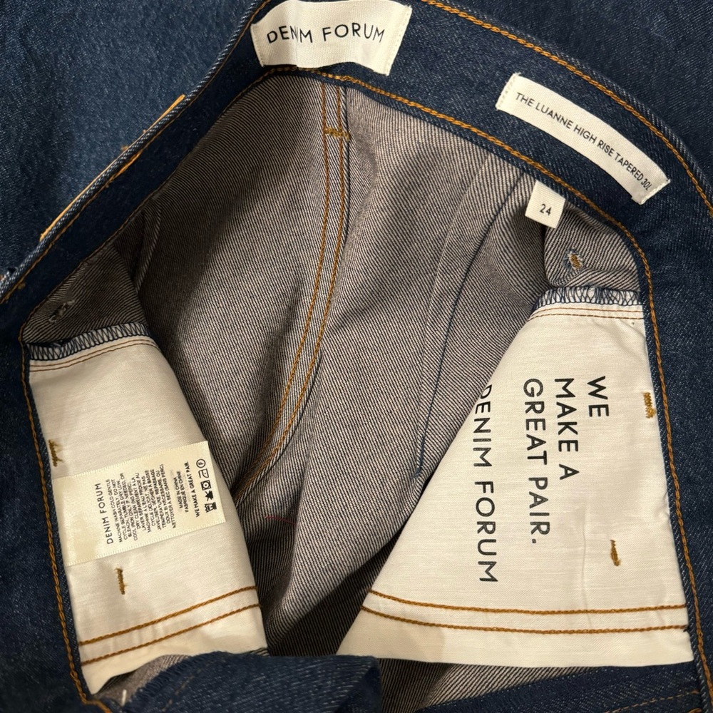 Denim Forum Luanne High Rise Tapered Jean - Picture 4 of 6